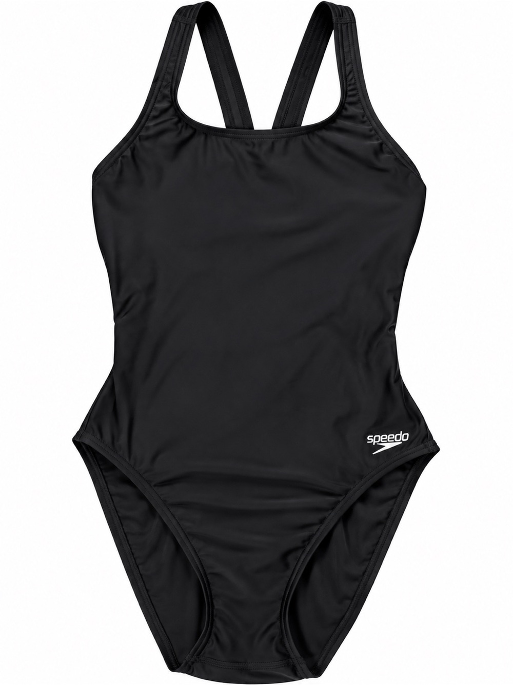 Speedo Black Classic Racerback One-Piece Swimsuit